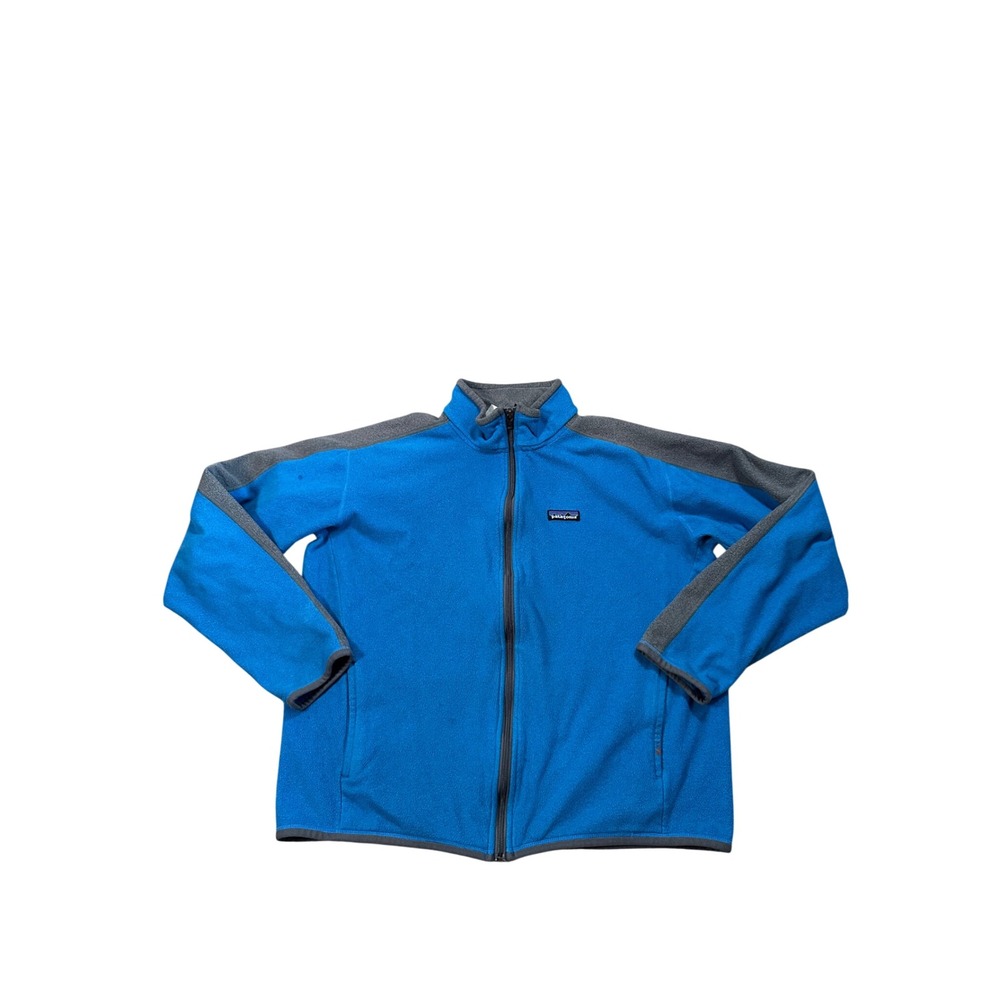 Patagonia Mens‎ Blue Grey Full Zip Fleece Jacket Large 27427FA11